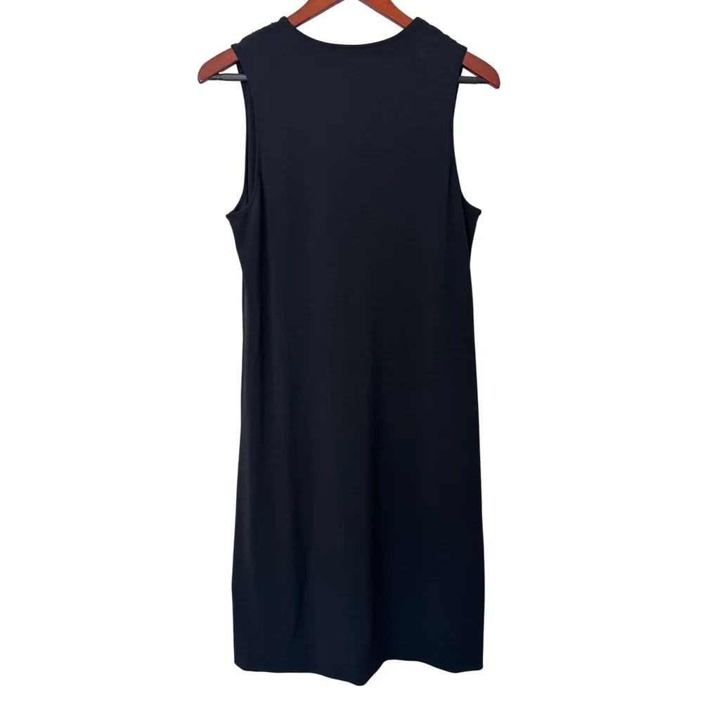 Vince Black Sleeveless Shift Dress Women's‎ Minimalist Size Large - Picture 3 of 5